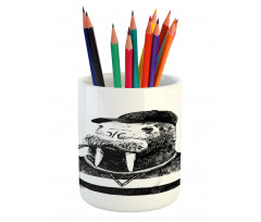 Hipster Walrus Pencil Pen Holder