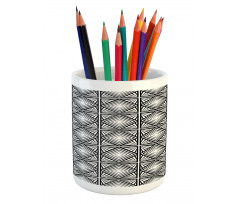 Geometric Mosaic Shape Pencil Pen Holder