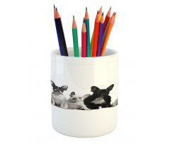 Young Doggies Photo Pencil Pen Holder