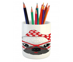 Pin up Retro Female Pet Pencil Pen Holder