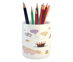 Birthday Animals Pencil Pen Holder