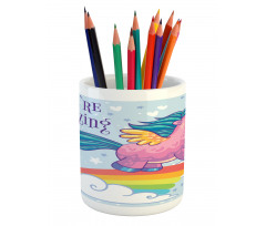 Pony in the Sky Pencil Pen Holder