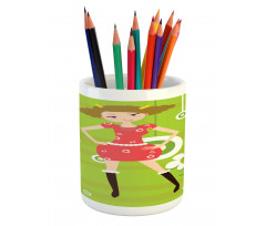 Fashion Teen Girl Pencil Pen Holder