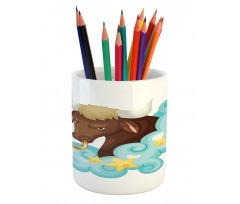 Bull Cloud Stars Pencil Pen Holder