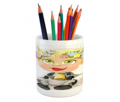 Happy Baby Horns Pencil Pen Holder