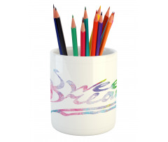 Happiness Youth Themes Pencil Pen Holder