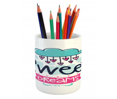 Cartoon Clouds Pencil Pen Holder