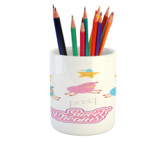 Cartoon Sheep Pencil Pen Holder