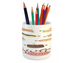 Éclair and Cake Pencil Pen Holder