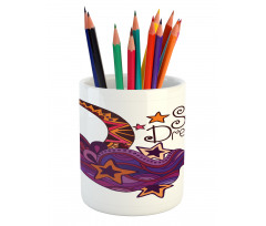 Moon Stars Pencil Pen Holder