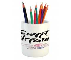 Calligraphy Words Pencil Pen Holder