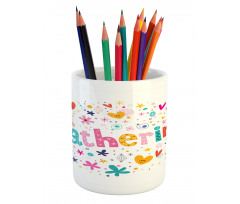 Colorful Alphabet Pencil Pen Holder