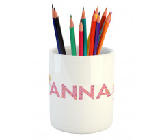 Nursery Themed Lettering Pencil Pen Holder