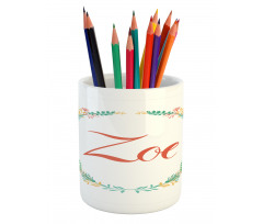 Blossoming Nature Foliage Pencil Pen Holder