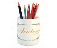 Retro Flourishing Nature Pencil Pen Holder