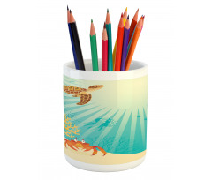 Tropical Animals Cartoon Pencil Pen Holder