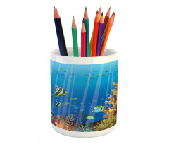 Underwater World Exotic Pencil Pen Holder