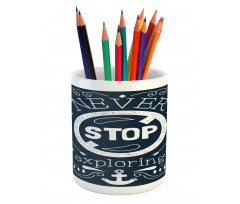 Exploring Themed Slogan Pencil Pen Holder