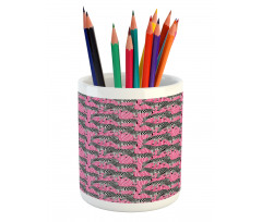 Wild Animals Pastel Pencil Pen Holder