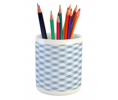 Checkered Rhombus Pencil Pen Holder