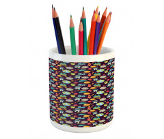 Galaxy Party Pattern Pencil Pen Holder