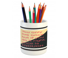 Motivational Poster Design Pencil Pen Holder