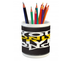 Message in Speech Bubble Pencil Pen Holder