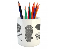 Baseball Bat Skateboard Pencil Pen Holder