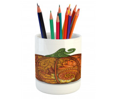 Style Pumpkin Pencil Pen Holder