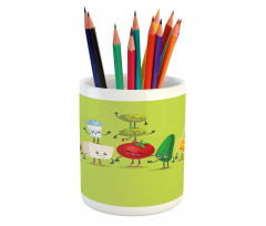 Greek Salad Funny Pencil Pen Holder