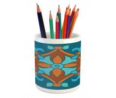 Folkloric Pattern Pencil Pen Holder