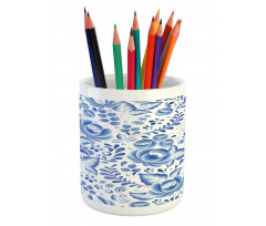 Porcelain Pattern Pencil Pen Holder