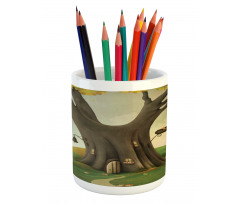 Cosy Tree Tunk Autumn Pencil Pen Holder