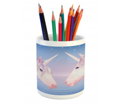 2 Akhal Teke Unicorns Pencil Pen Holder