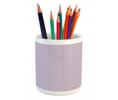 Scroll Style Curly Leaves Pencil Pen Holder