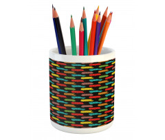 Colorful Van Bus Trailer Pencil Pen Holder