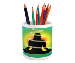 Concentric Rainbow Color Pencil Pen Holder