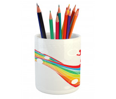 Men on a Wave Pencil Pen Holder