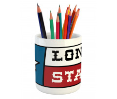 State Flag Design Pencil Pen Holder