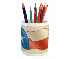 Flapping Flag Motif Pencil Pen Holder