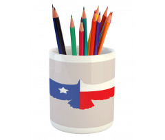 Bald Eagle Design Pencil Pen Holder