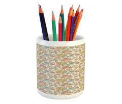 Romantic Meadow Art Pencil Pen Holder