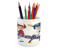 Baseball Pitching Pencil Pen Holder