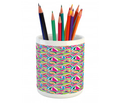 Balls with Stripes Pencil Pen Holder