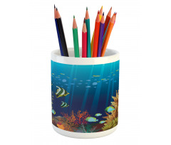 Coral Reef Fishes Pencil Pen Holder