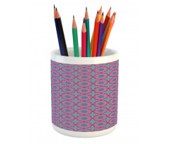 Geometric Petals Art Design Pencil Pen Holder