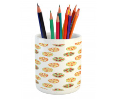 Grapefruits and Lemons Pencil Pen Holder