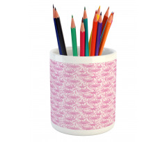 Pastel Spring Bloom Pencil Pen Holder