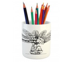 Ensete Banana Plant Pencil Pen Holder