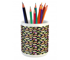 Graphic Exotic Fruits Pencil Pen Holder